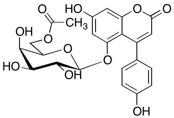 5-[(6-O-Acetyl-β-D-galactopyranosyl)oxy]-7-hydroxy-4-(4-hydroxyphenyl)-2H-1-benzopyran-2-one