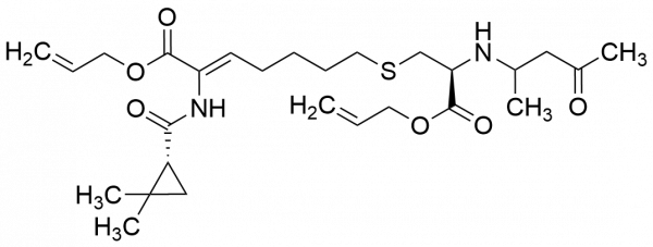 Allyloxy-3-oxo-2-((4-oxopentan-2-yl)amino)propyl)thio Cilastatin Derivative