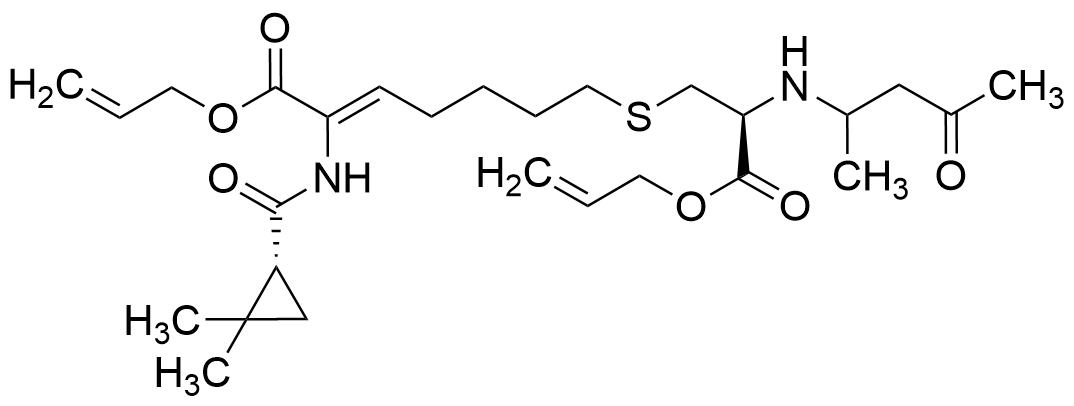 Allyloxy-3-oxo-2-((4-oxopentan-2-yl)amino)propyl)thio Cilastatin Derivative