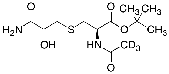 N-Acetyl-S-(3-amino-2-hydroxy-3-oxopropyl)-L-cysteine-1,1-dimethylethyl Ester-d3