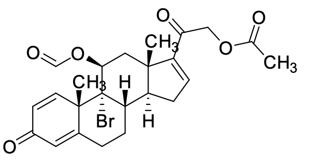 (11b)​-21-​(Acetyloxy)​-​9-​bromo-​11-​(formyloxy)​-pregna-​1,​4,​16-​triene-​3,​20-​dione