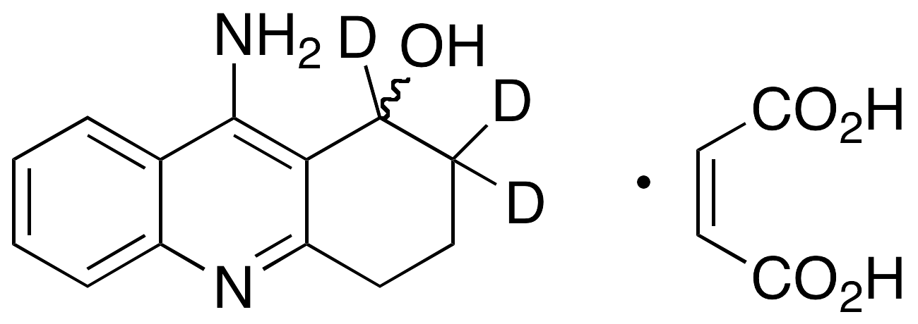 9-Amino-1,2,3,4-tetrahydroacridin-1-ol-d3 Maleate