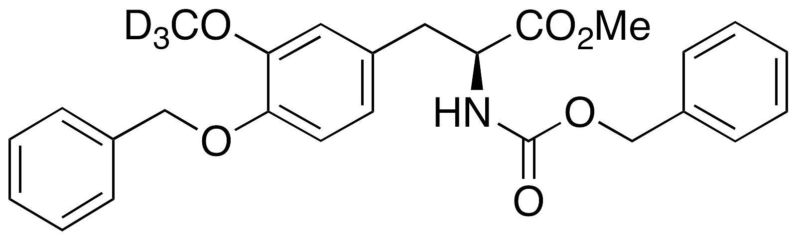 4-O-Benzyl-N-[(benzyloxy)carbonyl]-3-O-methyl-L-DOPA-d3 Methyl Ester