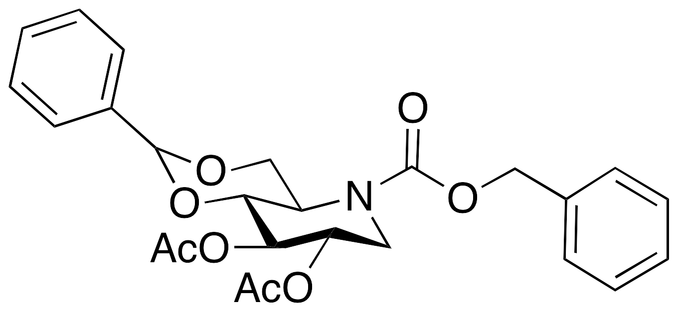 N-Benzyloxycarbonyl-4,6-O-phenylmethylene Deoxynojirimycin Diacetate