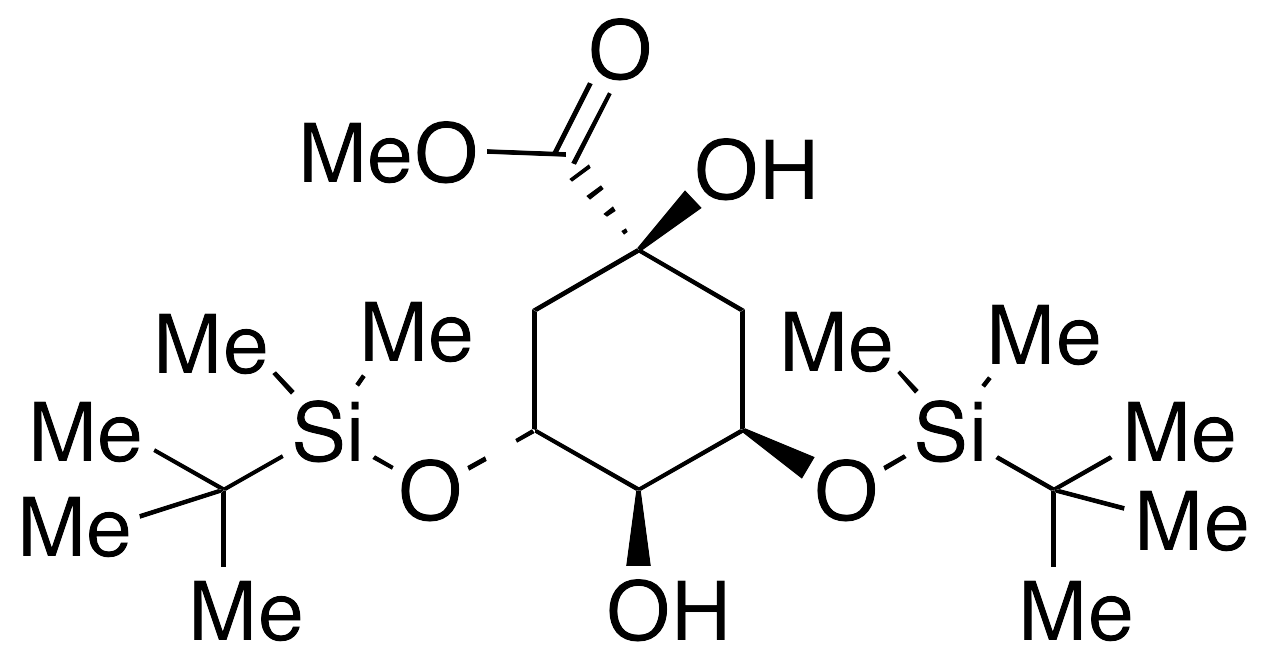 (1a,3R,4a,5R)-3,5-Bis[[(1,1-dimethylethyl)dimethylsilyl]oxy]-1,4-dihydroxy-cyclohexanecarboxylic Acid Methyl Ester