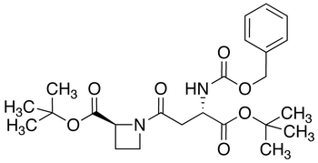 tert-Butyl L-N-(3-Benzyloxycarbonylamino-3-(S)-tert-butylcarboxy-1-oxopropyl-azetidine-2-carboxylate