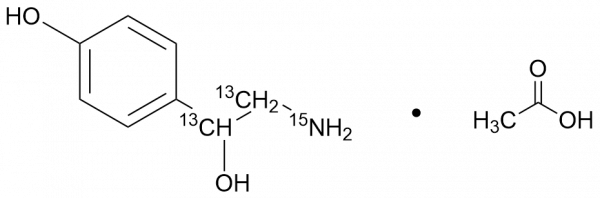 Octopamine-13C2,15N Acetic Acid