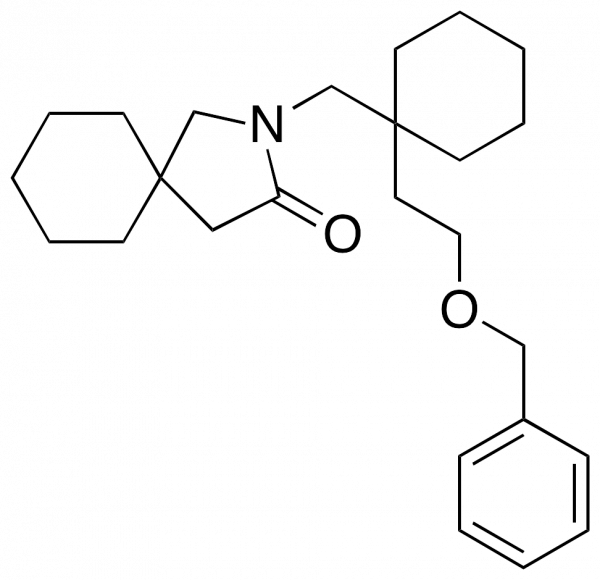 1-(3-Oxo-2-aza-spiro[4,5]dec-2-ylmethyl)cyclohexaneethanol Benzyl Ether